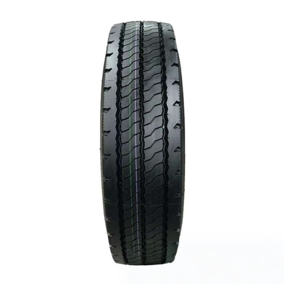 750r16 truck tire, four-line patterned steel wire tire with deepened tread, anti-puncture heavy load tire in stock. 750R16