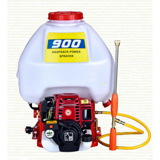 4-stroke electrically started backpack sprayer