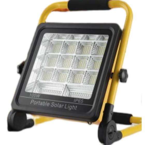 Solar-powered portable charging lamp