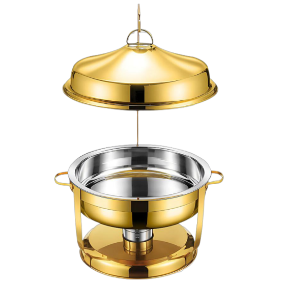 006GG stainless steel luxury lace alcohol stove